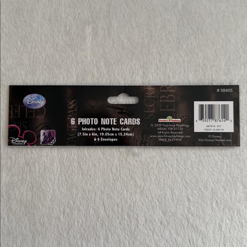 {NEW} Disney | 2009 Hannah Montana Photo Note Cards & Envelopes Set of 6 - Picture 12 of 15